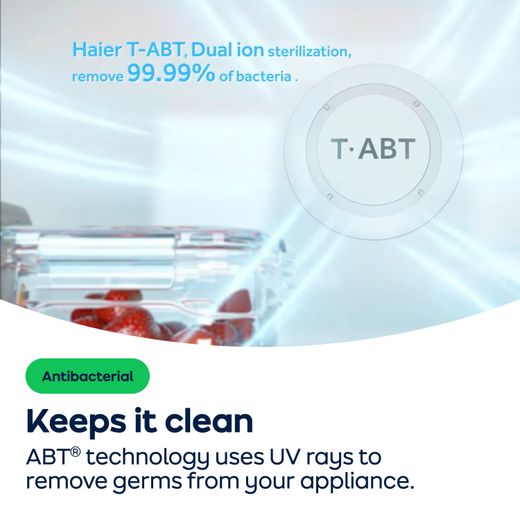 Haier Integrated 70/30 Total No Frost Fridge Freezer with Sliding Door Fixing Kit - White - AO Annotation - ABT Tech